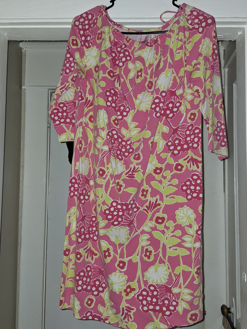 Lilly Pulitzer Pink and Lime Floral  Dress